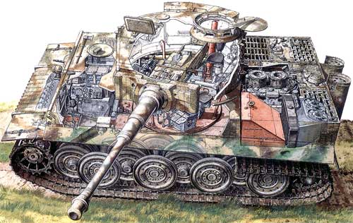 Бумажная модель танка Тигр II